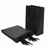 Geschenktüten Kraftpapier Papiertüten mit Henkel 10 Stück Geschenktasche Party Gastgeschenke Einfarbig Mitgebsel Tüten für Geburtstag Hochzeit Weihnachten Halloween Oktoberfest Valentinstag