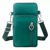 DuoLmi Umhängetaschen für Frauen, wasserdichte Handytasche, Nylon-Handgelenktasche, Reißverschluss, Handytasche, Handtasche, Armband, Umhängetasche, Samsung Galaxy S23, S22…