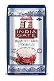 INDIA GATE Premium Basmati Reis – Feiner, aromatischer Langkornreis aus Indien, feines Langkorn (1 x 500 g)