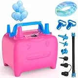 OWill Elektrische Luftpumpe,2 in 1 Luftpumpe Elektrisch für Aufblasbar und Ablassen,Luftballonpumpe mit 6 Luftdüse,Luftpumpe elektrisch Tragbare für luftmatratze,luftmatratze Pool,schwimmring,Party