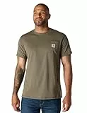 Carhartt Force Herren-T-Shirt, lockere Passform, mittelschwer, kurzärmelig, Basilikum Heather, XL
