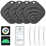 Reyke Tracker Android, Smart Tag kompatibel mit Google Find My (nur für Android), Schlusselfinder für Schlüssel, Gepäck, Koffer, Brieftasche, 4 Stück