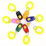 Pssopp Hundetraining Clicker mit Handgelenksbändern 7-teilig Buntes praktisches Hundetraining Clicker-Set Praktisches effektives Trainingswerkzeug für Hunde Katzen Welpen