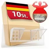 DEKAZIA® 10 Regalbodenträger selbstklebend | Regalbodenhalter selbstklebend Regalboden Halterung Regalbefestigung ohne Bohren Schrankboden Halter Regalbrett Bodenträger für Einlegeboden