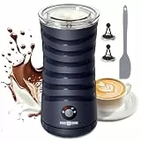 PARIS RHÔNE Milchaufschäumer Elektrischer, 4-in-1-Milchaufschäumer, Geeignet für Heißen und Kalten Milchschaum, Warme Milch, 240 ml Milchaufschäumer Induktion, Blau