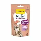 GimCat Nutri Malt Bites - Leckerer Snack mit Einer gezielt abgestimmten Rezeptur für das Wohlbefinden Deiner Katze - 1 Beutel (1 x 40 g)