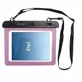 doupi wasserdichte Schutztasche 220x160mm für 7/8 Zoll Tablet Touchscreen Funktion Wasserfest Schutzhülle Waterproof Water Resistant Beach Bag Pink