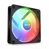 NZXT F120 RGB Core – 120 mm nabenmontierter RGB-Lüfter – 8 einzeln ansteuerbare LEDs – Halbtransparente Lüfterblätter – Hydrodynamisches Gleitlager – PWM-Steuerung – CAM-Software – Schwarz