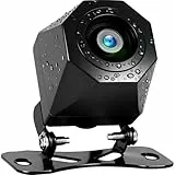 CAMECHO Rückfahrkamera, IP68 Wasserdicht Auto Rückfahrkameras 130° Weitwinkel, AHD 720P Klare Nachtsicht Backup Kamera mit 12 LED für Kraftfahrzeug，Wohnmobil SUV Bus Pickup Van, 6m Kabel