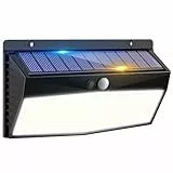 Peasur 368LED Solarlampen für Außen mit Bewegungsmelder, Solarleuchten Lampe Outdoor 3 Modi IP65 Wasserdichte Solar Wandleuchte für Garten Garage Deck