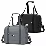 SPAHER 2X Handgepäck Tasche 40x30x15 British Airways Faltbare Reisetasche Flugzeug Klein 20L Weekender Damen Herren Travel Duffle Bag Sporttasche Schwimmtasche Carry On Luggage Bag