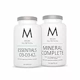 MORE Essentials Omega 3, Vitamin D3 K2, 240 Kapseln - MORE NUTRITION Mineral Complete, 150 Kapseln mit Mineralstoffen, Spurenelementen und Vitaminen