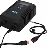 AEG Automotive 10617 Mikroprozessor-Ladegerät für Auto Batterie LD 6.0, 6 Ampere für 6/12 V, 9-HF Ladestufen, Autostartfunktion Komfortanschluss