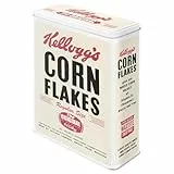 Nostalgic-Art Retro Vorratsdose XL, 4 l, Kellogg's Corn Flakes Retro Package – Geschenk-Idee für die Küche, Aufbewahrungsbox für Cornflakes, Vintage Design