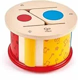 Hape Doppelseitige Holztrommel | Musikspielzeug für Kleinkinder