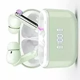 Thunelec 3-in-1 Echtzeit übersetzer Ohrhörer mit 164 Sprachen, 5 Übersetzungsmodi Bluetooth 5.3 Kopfhörer in Ear mit App für Lernen/Grün