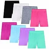 Auranso 8er Set Radlerhose Kinder Mädchen Kurze Leggings Shorts Unterhosen Sport Tanz für 2-10 Jahre 6-7 Jahre Mehrfarbig 1
