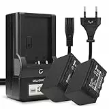 CELLONIC, Akku für Kamera kompatibel mit Panasonic HC-X2000, HC-X1500, HC-MDH3, AG-DVX200 (7.4V, 4400mAh) 2 Stück + Ladegerät