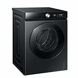 Samsung WD90DB8B85GBU2 Bespoke AI Waschtrockner, 9+6 kg, EEK: D/A (-10%), Waschmaschine und Trockner in einem, QuickDrive, AI Ecobubble, AI Wash, SuperSpeed 39 Min. Waschprogramm, Schwarz