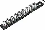 Wera 05003973001 Zyklop Steckschlüsseleinsätze Belt B 4, 3/8“-Antrieb, 9-teilig
