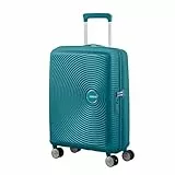 American Tourister Soundbox - Spinner S Erweiterbar Handgepäck, 55 cm, 35.5/41 L, Grün (Jade Green)