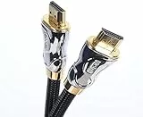 Duronic HDC04 HDMI-Kabel 2m | 24k Goldkontakte | High-Speed HDMI V2.0 für Ultra-HD 2160p 4K Auflösung, 3D und Ethernet | Für PS5 und VR