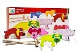BS Toys Krocket Jr spiele - Gartenspiele für kinder - Wurfspiele für Draußen - Ab 3 Jahren - perfekt für den Kindergeburtstag - Bewegungsspiele - Minigolf Garten - Mehrfarbig