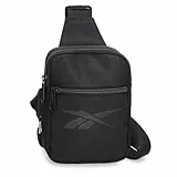 Reebok Royal Crossbody Umhängetasche Schwarz 13x18x4 cms Polyester, Schwarz, Talla única, Umhängetasche