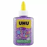 UHU Glitter Kleberflasche, 88,5 ml violett