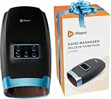 LifePro Massagegerät Hand – Elektrisches Handmassagegerät mit Wärme und Luftkompression – Handmassagegerät für Entspannung, Finger Massagegerät mit Vibration