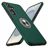 Doeshine Hülle für Samsung Galaxy S25, Militärschutz Kameraschutz Stoßfest Samsung S25 Hülle mit 360° Magnetischer Drehbarer Ständer Kickstand Schutzhülle Handyhülle für Samsung S25, Dunkelgrün
