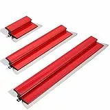 Flächenspachtel Set, 3 teiliges Spachtelwerkzeug 25/60/80cm Fassadenspachtel Spachtel Set mit Z-Griff, Multifunktionales Glättungsspatel Kit für Maler-, Abbruch-, Trockenbau- und Putzarbeiten