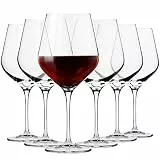 Krosno Burgunder Rotweingläser Splendour Kollektion, 6er Set, 900 ml