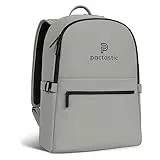 Pactastic großer Daypack mit Tragegriff & Rückenfach | 710 Gramm leichter Rucksack aus wasserabweisendem veganem Tech-Material | 33 x 15 x 44 cm mit Laptopfach