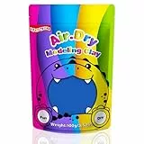 iFergoo Lufttrocknende Knete Ultra Light, Modelliermasse Selbsthärtend, Kreative Magische Clay für Kinder, DIY Bastelset, Geschenk für Jungen & Mädchen ab 3 Jahren 100g / 3.52oz (Blaue Knete)