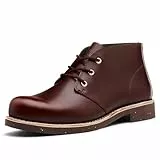 SL-Saint Handgefertigte Klassische Chukka-Stiefel Für Männer Mode Echtes Rindsleder Bequeme Schuhe 5‘’ Geschnürt (RotBraun Leder, Erwachsene, Herren, 43, Numerisch, EU Schuhgrößensystem, Breit)