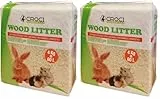 Croci Wood Litter - Pflanzliche Streu für Nagetiere auf Basis von Tannenspänen, 15 lt - 1 kg Format, natürlich und kompostierbar ohne chemische Produkte, super saugfähig, geruchshemmend
