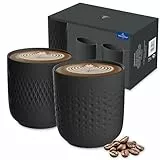 Villeroy & Boch – Manufacture Kaffeebecher Schwarz, Spülmaschinenfest, Mikrowellensicher, Tasse, Kaffeetasse, Trinkgeschirr, Becher, Premium Porzellan