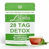 Detox Tee, Kräutertee Zum Abnehmen, 28 Tage Cleanse Tee Einzigartige Mischung aus Lotusblatt, Cassia-Samen, Moringa-Samen, Maulbeerblatt & Grüner tee, gesundes Gewicht, Verdauung