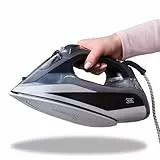 KHG Bügeleisen Dampfbügeleisen DB-2600G, Keramik-Bügelsohle Vertikaldampf - Anti-Kalk & Anti-Tropf-Funktion Selbstreinigung - 2600 W, 400 ml Wassertank, Abschaltautomatik