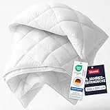 Blumtal 4 Jahreszeiten Bettdecke 200x220 cm - Oeko-TEX zertifizierte Steppdecke 200x220 cm - zusammenknöpfbare Vier-Jahreszeiten-Bettdecke - Sommerdecke + Winterdecke - kombinierte Ganzjahresdecke