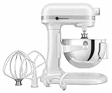 KitchenAid HEAVY DUTY KÜCHENMASCHINE MIT SCHÜSSELHEBER 5,2 L - WEISS 5KSM55SXXEWH