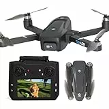 Tolatoyus Drohne mit Kamera 4K für Erwachsene, Drohne mit 4,5'' LCD Fernbedienung Follow Me Automatische Rückkehr 5G Langstreckenübertragung GPS Drone RC Quadrocopter FPV Drohnen für Anfänger