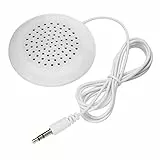 VBESTLIFE Lautsprecher, Stereo Outdoor Lautsprecher, 3, 5mm Lautsprecher Kissen für MP3, MP4, Android, CD Player usw,Weiß.