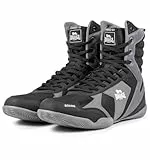 Lonsdale Unisex Heskin Boxschuhe, Black/Grey/White, 43 EU