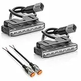 LED-MARTIN® 2er Set GX1700 - Rückfahrscheinwerfer - 1700lm - besonders flach - 12V/24V - ECE-R148 Typenprüfung - 100% zulässig (350mm Kabel mit DEUTSCH-DT Stiftgehäuse, 2 Stück)