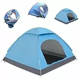 Pop Up Zelt 2 Personen, Automatisches Wurfzelt 2 Personen Wasserdicht, Ultraleicht Camping Zelt, Winddicht Campingzelt