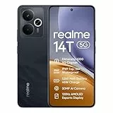 realme 14T 5G Smartphone 8+256GB,Obsidian Black, 6,67 Zoll Bildschirm, 120Hz Display, 5130mAh Akku, 50MP Kamera, MediaTek Dimensity 6300, ArmorShell-Schutz, IP69