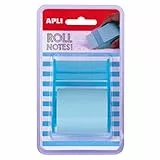 APLI 18193 Haftnotizzettelspender, 50 mm x 8 m, Pastellblau