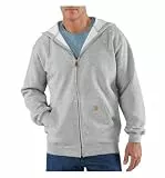 Carhartt Herren Zip Hooded Sweatshirt Sweatshirt, Heather Grey, L